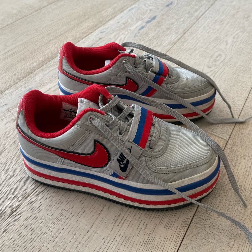 Nike Red and Gray Retro Sneakers